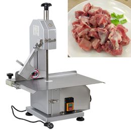 Electric Commercial Meat Grinders Saw Band Bone Cutting Machine Kitchen Chicken Fish 110V/220V