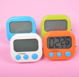 7 Colours Digital Kitchen Timer Multi-Function Timers Count Down Up Electronic Egg Timer-Kitchen Baking LED Display Timing Reminder SN4149