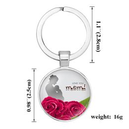 Mother's Father's Day Family Jewellery Gift Keychain I Love MAMA