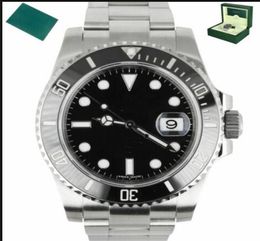 Mens Watches Sapphire Ceramic Bezel 116610 116613 114060 41mm Mechanical MINT Date Luminous Glidelock Clasp Stainless Steel Bracelet Dive Wristwatches