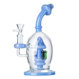 Unique Heady Ball Style Glass Bongs Mushroom Hookahs Showerhead Perc Percolator Oil Dab Rigs 14mm Female Joint With Bowl Water Pipes