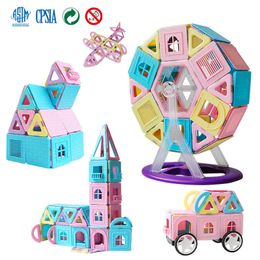 Magnetic Designer Constructor Toy For Boys Girls Magnetic Building Blocks Magnet Educational Toys For Children Q0723