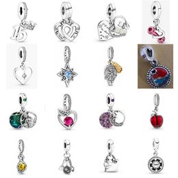 NEW 2021 100% 925 Sterling Silver Love Crown Pendant Fit DIY Original Bracelet Fshion Jewelry Gift1