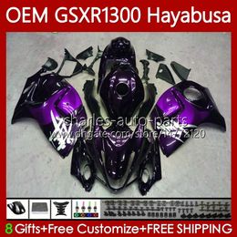 OEM Hayabusa For SUZUKI GSXR-1300 GSXR 1300 CC 1300CC 77No.127 GSXR1300 08 2008 2009 2010 2011 2012 2013 GSX R1300 2014 2015 2016 2017 2018 2019 Fairing Kit purple glossy