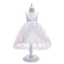 Kids Elegant Evening Party Dress 3-14 Year Girl Princess Ball Gown Dresses For Teen Junior Children Wedding Costume Clothes 210331