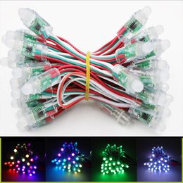 2021 50leds/lot 12mm WS2811 2811 IC Full Colour LED Module Light Input 5V 12V IP68 Waterproof RGB Colour Digital LED Pixel String