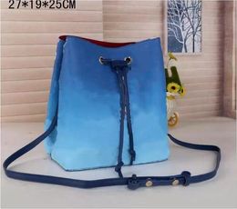 High-Quality Genuine Leather NEONOE Bucket Bag for Women - Classic Design Crossbody bucket shoulder bag with Dust Bag - 2022 Fashion Handbag