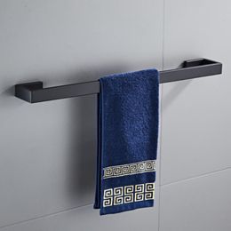 Towel Racks 4pcs/ Set Rack Tissue Paper Shelf Metal Holders Waterproof Anti-rust Black Stainless Steel Bathroom Accessories