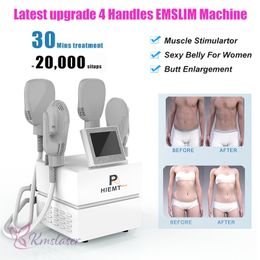 4 handles Body Contouring HIEMT Tech EMSlim Fat Burning Slimming Machine With Four Handles For Muscle Building Stimulator And Butt Lift