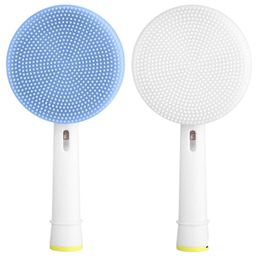 Facial Cleansing Brush Replacement Head Compatible With Bran Electric Toothbrush Bases Waterproof Silicone Face Spin Brushes