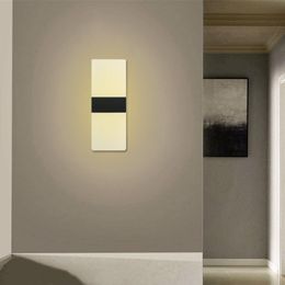 Wall Light Acrylic Bedside Lamp Bedroom Stairs Modern Home Decoration LED Wardrobe Night Lights