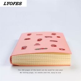 Notebooks Journals Planner Diary Notepad Kawaii Notebook Stationery Cute Grid Budget Book Soft Agenda Office School Supplies 210611