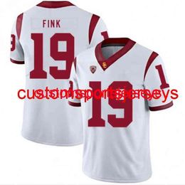 Stitched Men's Women Youth #19 USC Trojans NCAA Matt Fink Jersey White College 19/20 Custom any name number XS-5XL 6XL