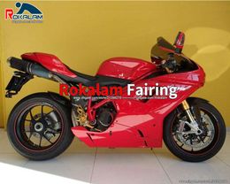 For Ducati 848 1098 1098S 1198 2007 2008 2009 2010 2011 Gloss Red Fairings 848 1098 07-11 Cowling Parts (Injection Molding)