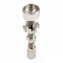 2022 new Adjustable GR 2 Ti Nail 14mm & 18mm Adjustable Domeless Titanium Nail GR2 Titanium Nail 2 in 1 Glass Bongs Accessories