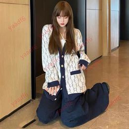 2021 fall winter fashion designer women's sweater high-end comfort cardigan thickened G letter embroidery knitting net red same style