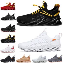 Good quality Non-Brand men women running shoes Blade slip on black white all red gray orange Terracotta Warriors trainers outdoor sports sneakers 39-46