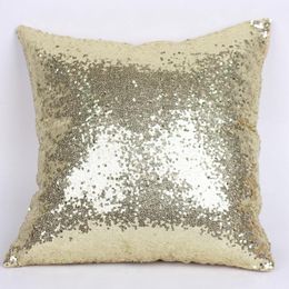 Cushion/Decorative Pillow 1 PC Sequins Case Pure Color Throw Cushion Cover Home Decor Decorative Covers For Sofa