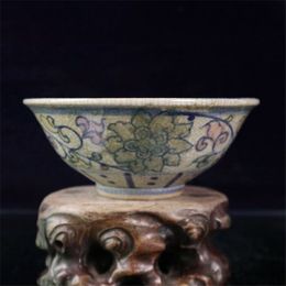 Jingdezhen ceramics Daming open Colour lotus bowl hand painted antique bowl collection ornaments