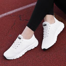 Original Women's running shoes lightweight fly mesh breathable black white pink sports trendy female casual sneakers trainers