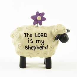 decorative sheep figurines UK - Decorative Objects & Figurines GOD CHRISTIAN SHEEP ORNAMENTS HOLIDAY GIFTS HANDMADE SHEPHERD STATUE PAINTED CUTE CERAMIC RESIN JESUS