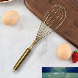 1Pcs Gold Stainless Steel Egg Beater Hand Whisk Egg Mixer Baking Cake Tool Baking Set Home Egg Tools Kitchen Accessories for Factory price expert design Quality