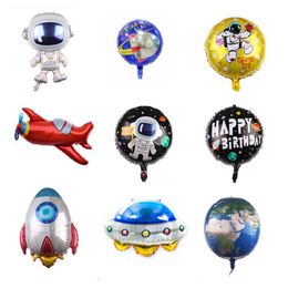 Party decoration Space theme aluminum balloon rocket children toy decorate birthday gift balloons