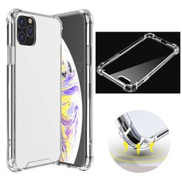 Transparent Shockproof Acrylic Phone Cases Hybrid Armor Hard Case for iPhone15 14 13 12 11 Pro XS Max XR 8 7 6 Plus Samsung S23Ultra S22 S21 S20 Note20 Ultra A21S