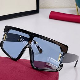 Mens sunglasses 0780S large box piece black frame blue lens men classic driving outdoor glasses anti-UV400 protection designer original customization