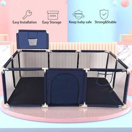 Arrive Baby Playpen for Children Park for 6Months~6 Years Kids Ball Pit Playpens Indoor Baby Safety Fence Drop 211028
