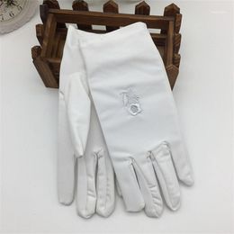 Women's Sunscreen Gloves Fashion Female Short Embroidered Skin Care Spring And Autumn Elastic Thin Gloves1