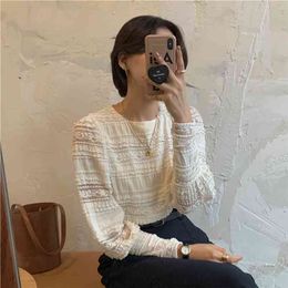 oversize Women Blouses spring Tops femme Casual shirt long sleeve Cotton Girls Blouse Plus Size Blusas autumn 210423