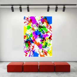 Colorful Abstract Painting Wall Art Pictures Printed On Canvas Art Prints Poster Bright Color For Living Room Decor