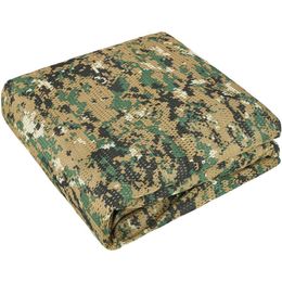 Military Camouflage Mesh Fabric Cloth Shade Net Camo-net Home Garden Decoration Fence Outdoor Shade Awning Cover 1.5M Wide Y0706