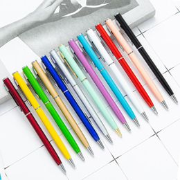 2022 canetas de lembrança Moda Metal Ballpoint Pens Escola Escola El Publicidade Bola Gel Pena Promotional Presente Lembranças Personalizadas