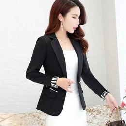 Women Tops Summer Sweet One Button Thin Solid Color Slim Elegant Casual Office Chic Street Female Blazers Jacket 210930