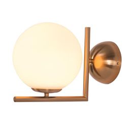 Wall Lamps Modern Lamp Glass Sconce Luminaire Ball Light Gold Chrome Dia.30cm Bedroom E27 12W LED Bulb Home Lighting Lampara