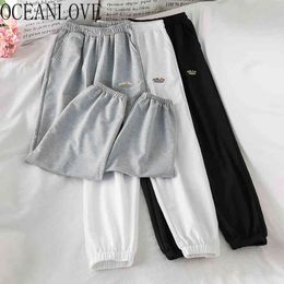 Women Printed Pants Rainbow Cartoon Autumn Elastic High Waist Mujer Pantalones Loose Trousers Korean 18141 210415