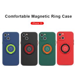 Ring Holder Phone cases For iPhone 13 12 11 Pro Max Xs XR X SE 7 8 plus TPU Magnetic Protective case