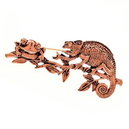 lizard jewelry Canada - Pins, Brooches CINDY XIANG Lizard Preying On Frog Brooch Cute Vivid Animal Pin 3 Colors Available Alloy Material Unisex Jewelry High Quality
