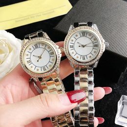 Brand Watches Women Girl Crystal Style Metal Steel Band Quartz Wrist Watch IN 03