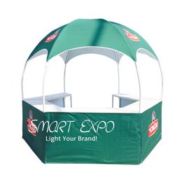 Quality Promotions Advertising Display Kiosk Dome Booth Tent for Trade Show with Custom Full Color Printing Graphics