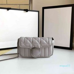 Shoulder Camera Bags Women Handbag Female Light grey square leather Fashion texture contracted bags