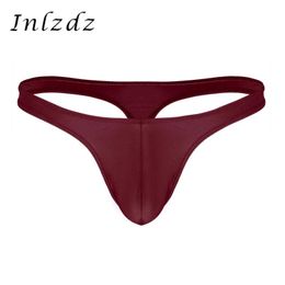 Mens Lingerie Bikini G-string T-back Thong Briefs Low Rise Bulge Pouch Erotic Sexy Panties Breathable Gay Male Underwear Women's