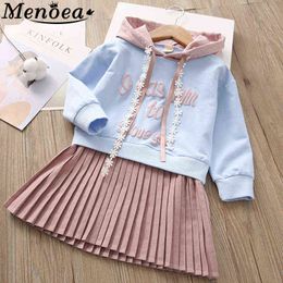 Children Dress 2020 Autumn European and American Style Girls Pattern Pocket Long-Sleeve Dress For 2-6Y Baby Clothes Kids Dress G1215