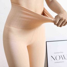 High Waist Tights Plus Velvet Thickening Winter Keep Warm Shape Slimming Seamless Tights Women Soft Pantyhose Underwear Women 211221