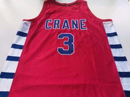 rare Basketball Jersey Men Youth women Vintage 2000-01 WILL BYNUM CRANE High School Size S-5XL custom any name or number