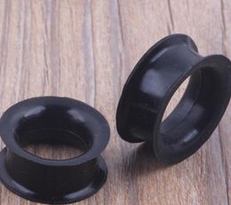 Plugs & Tunnels Body Jewellery Mix 4-25Mm Sile Double Flare Flesh Tunnel Ear Plug 96Pcs Black Colour Drop Delivery 2021 F2Upe