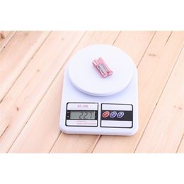 5kg/1g 1kg/0.1g 10kg/1g Portable Digital Scale LED Electronic Scales Postal Food Measuring Weight Kitchen LED Electronic Scales 210401