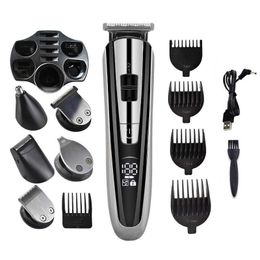 Barber hair clipper multifunctional electric trimmer shaver for men's razor nose hair trimmer cordless haircut Electric Razor 5 P0817